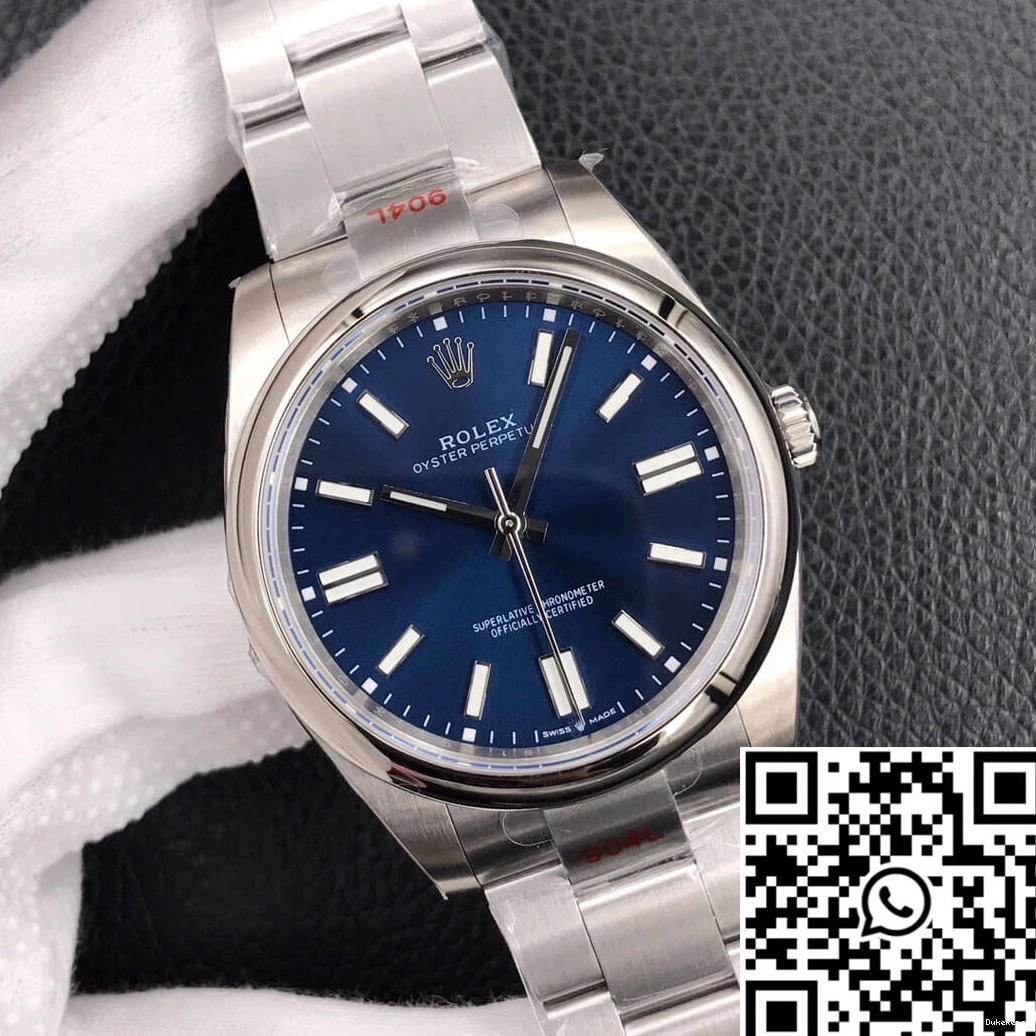 EW Perpetual M124300-0003 Rolex Factory Dial Oyster 41MM Blue 0823